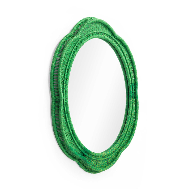 Miroir mural, Vert