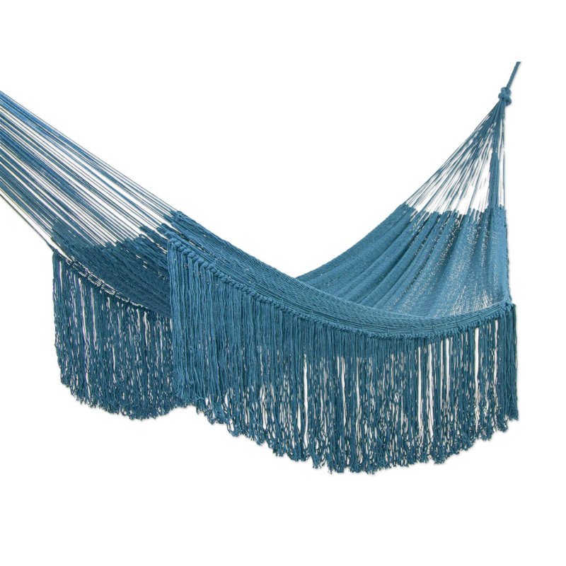 Cathrine 1 Person Spreader Bar Hammock, Blue, 75" W x 83" L