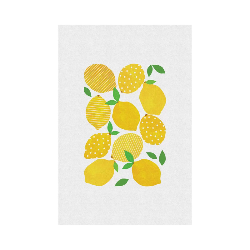 Lemon Crowd 1 Piece Wrapped Canvas Wall Art, 20.32 cm H x 30.48 cm W