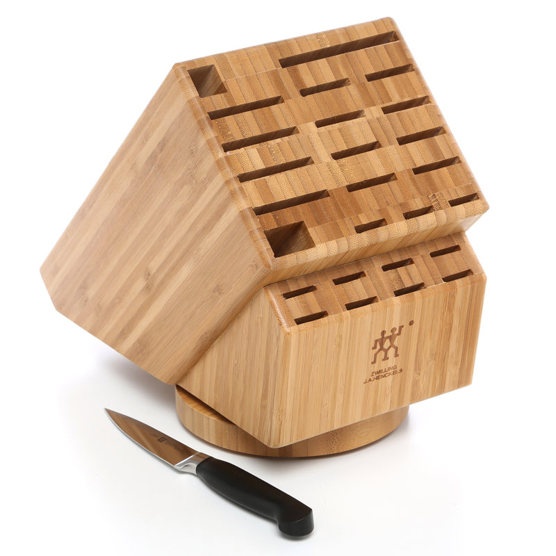 ZWILLING 26-slot Bamboo Swivel Knife Block