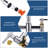 Double Handle Bridge Kitchen Faucet With 360 Degree Spout Swivel In Polished Chrome-124916682