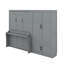 Grand lit escamotable mural avec placard-243791560