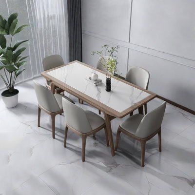 Modern simple home rock plate dining table sets
