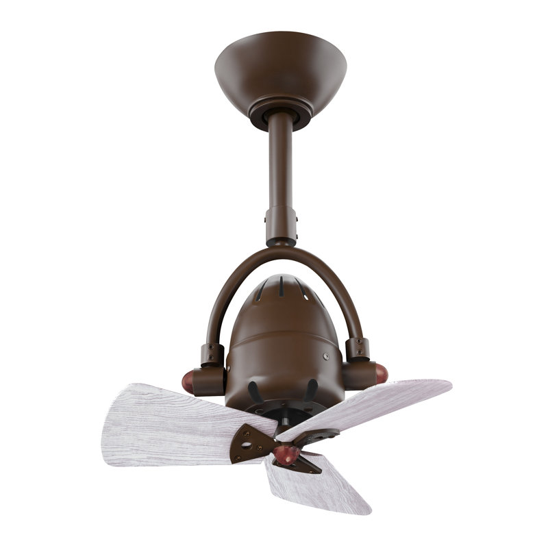 Downrod Ceiling Fan, Barn Wood Tone, Textured Bronze