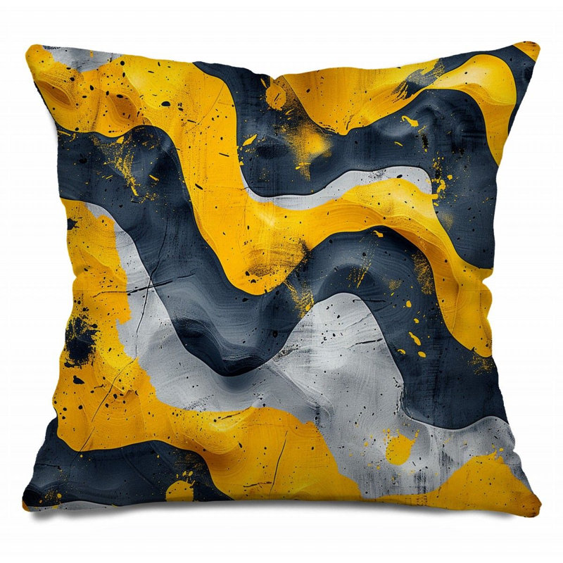 Linen Reversible Throw Pillow, 18"H x 18"W