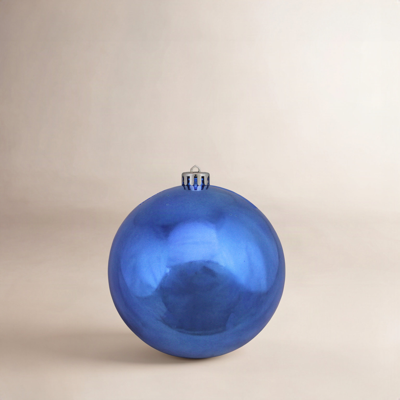 Shatterproof Bauble, 6" H x 6" W x 6" D, Blue