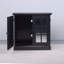 Buffet à porte en miroir noir-1126648918
