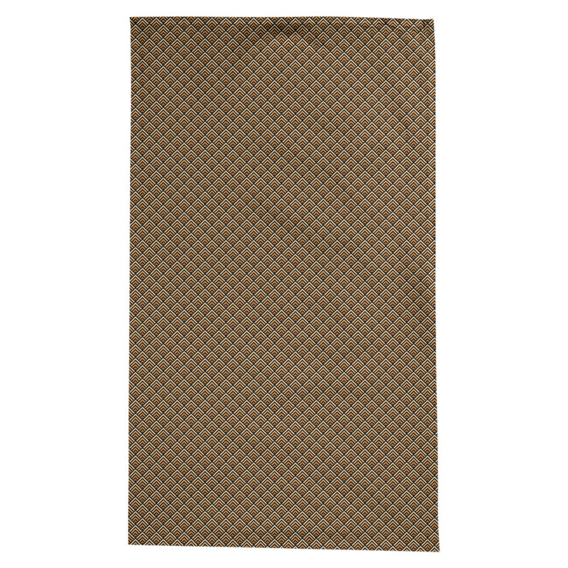 Nappe géométrique Avicia, Orange / Noir