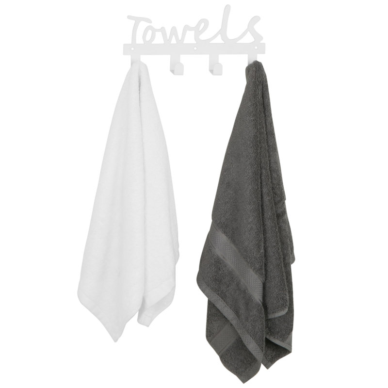 Barre à serviettes murale 10,25 po Bathroom, Blanc