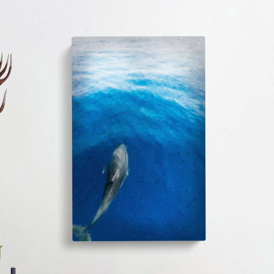 Singular Dolphin - Wrapped Canvas