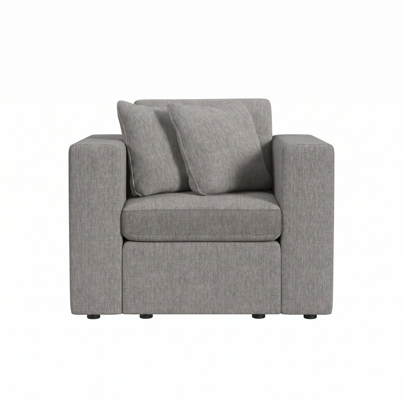 Lockheart 32” Accent Chair Square Arm , Smoke