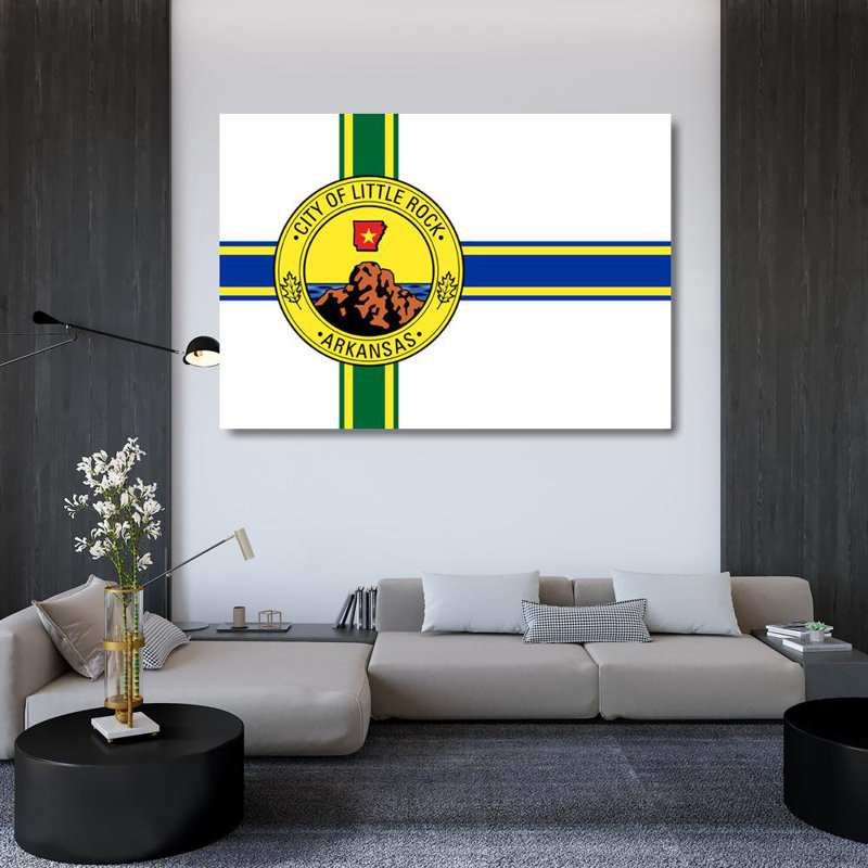Little Rock, Arkansas, 34" H x 48" W