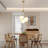 Keyari 3 - Light Modern Dimmable Globe Chandelier with White Glass Shade Cluster Pendant-1663630931