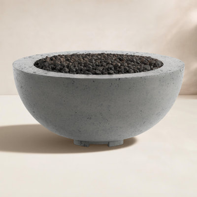 Round Concrete Fire Pit Table