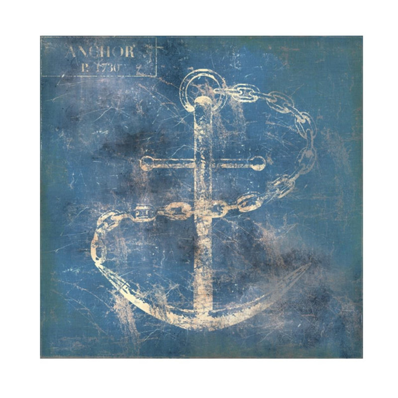 «Maritime I» par Zoey Riley - impression, H 24 po x l 24 po x 1,5 po, Extérieur