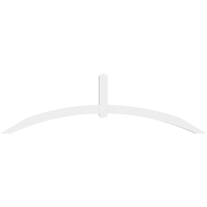 Support pour pignon en PVC Archdale, H 28 po x l 96 po (pas: 7/12), P 4 po x F 4 po