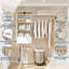 20.5‘’ - 60'' W Wall Cabinet with Drawers and Hanging Rods-111632918