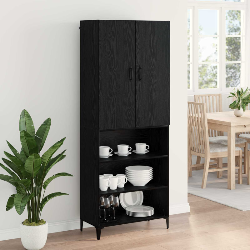 69.5cm Sideboard, Black Oak