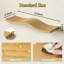 Tablettes murales flottantes ondulées en bois massif naturel-131078996