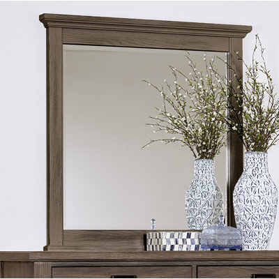 Erving Solid Wood Flat Dresser Mirror