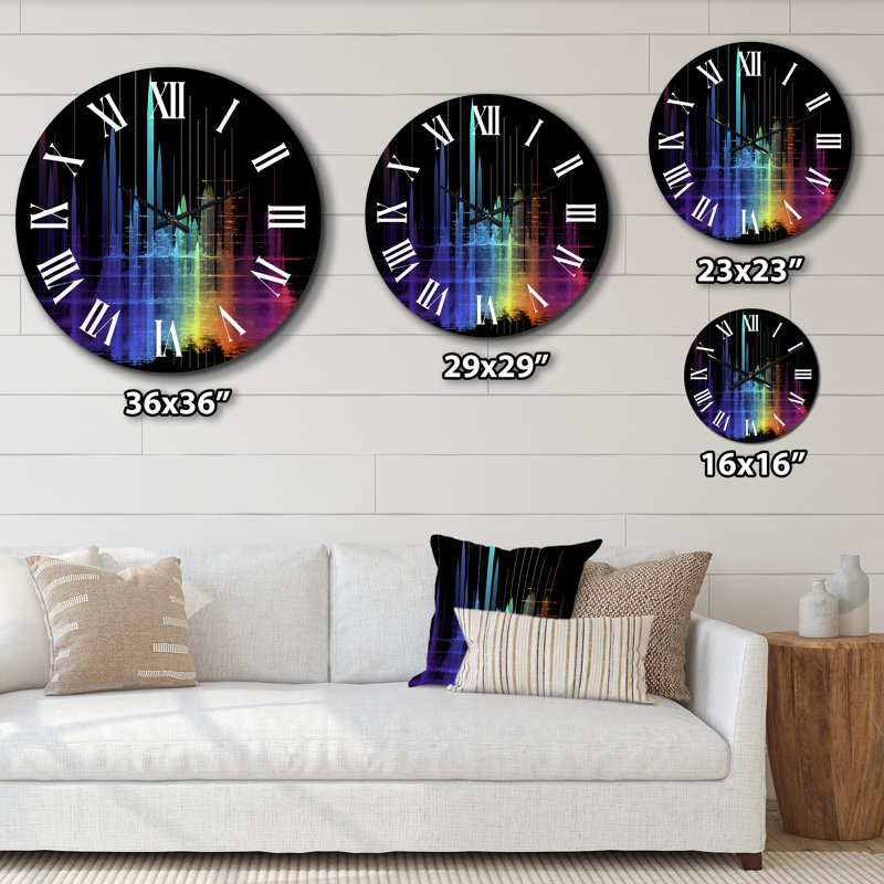 Horloge murale Sounds Of The Waves Spectogram I, Moyenne