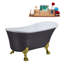 1399.5mm x 680.7mm Freestanding Soaking Acrylic Bathtub-1953010668-1953010647