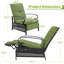 Chaise de patio inclinable avec coussins-1953321771
