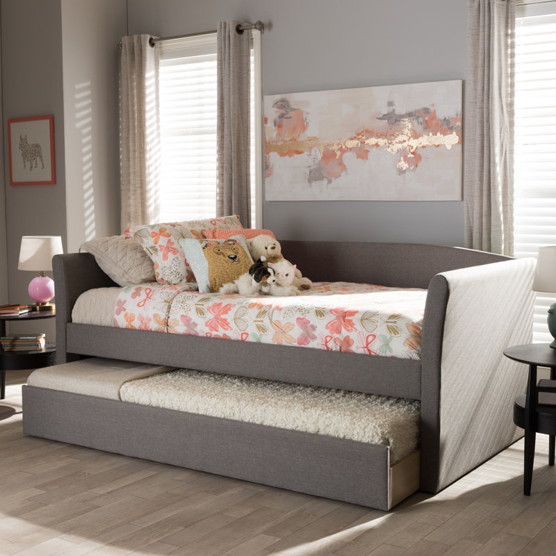 Angeles Upholstered Daybed, Gray