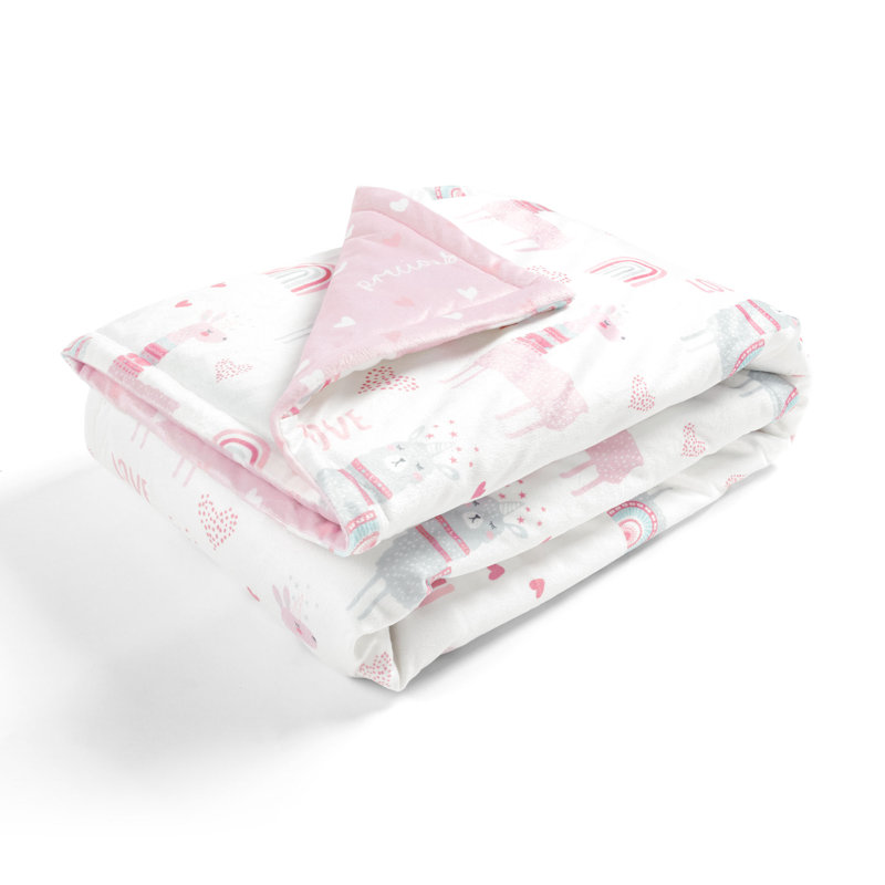 Couverture pour bébé Llama Love, L 50 po x L 36 po