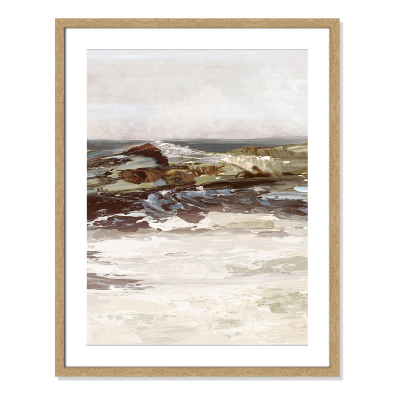 «Stoney Peak Print» par Casa Fine Arts, H 29,5 po x l 23,5 po x P 1,25 po, Impression encadrée naturelle avec passe-partout