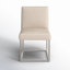 Chaise d'appoint rembourrée en acier inoxydable Athens-1213203037-1208584444