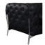 Canapé inclinable rembourré en mousse à 3 couches 100% cuir noir avec coins