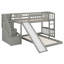 Lit superposé avec glissade et escalier de rangement : construction robuste et ambiance garantie pour des soirées pyjama réussies !