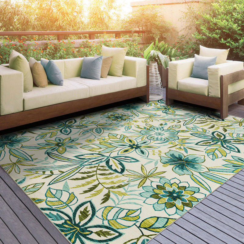 Tapis d'extérieur Blodewn, Rectangle 6 pi x 9 pi