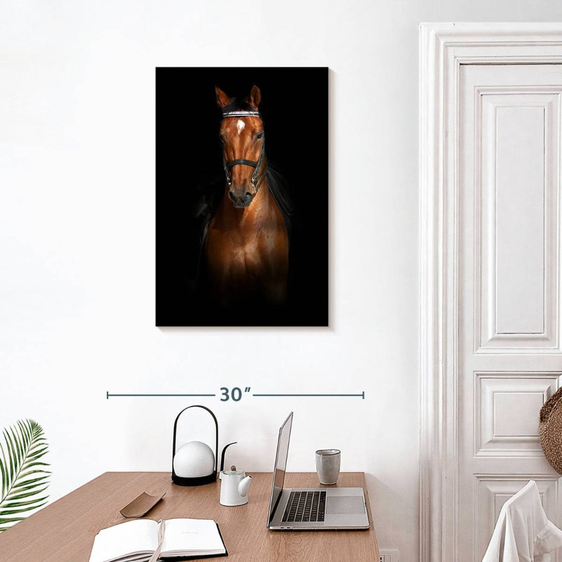 Brampt Brown Dressage Horse, 30" H x 20" W