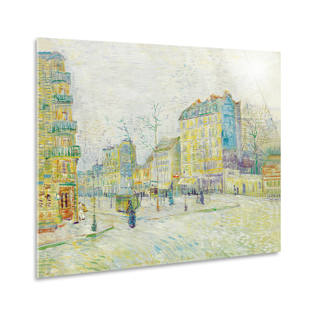 Glasbild Clichy Avenue von Vincent Van Gogh