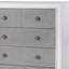 Commode au fini rustique gris et blanc vieilli (commode)