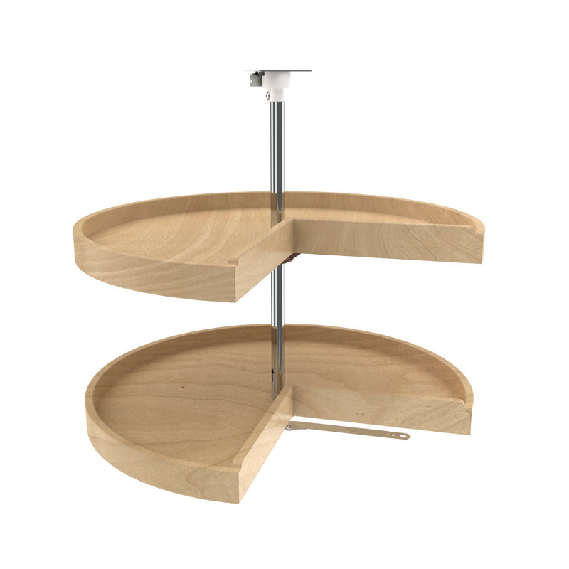 Plateau tournant 2 pièces Rev-A-Shelf, H 26 po x l 28 po x P 18,18 po, Naturel