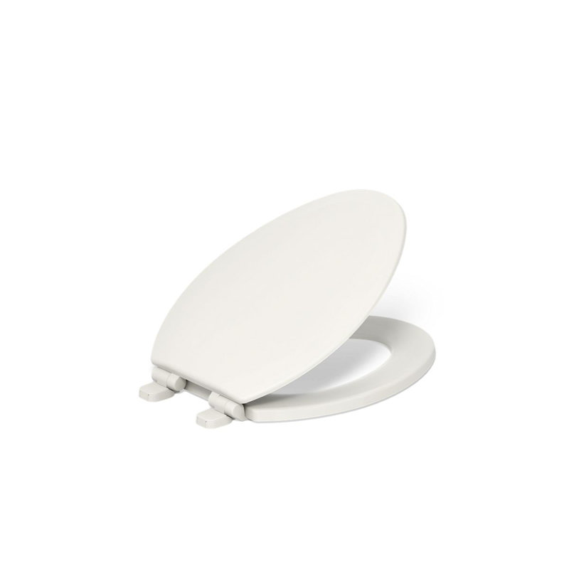 Triko Quiet-Close Elongated Toilet Seat, Biscuit, Elongated