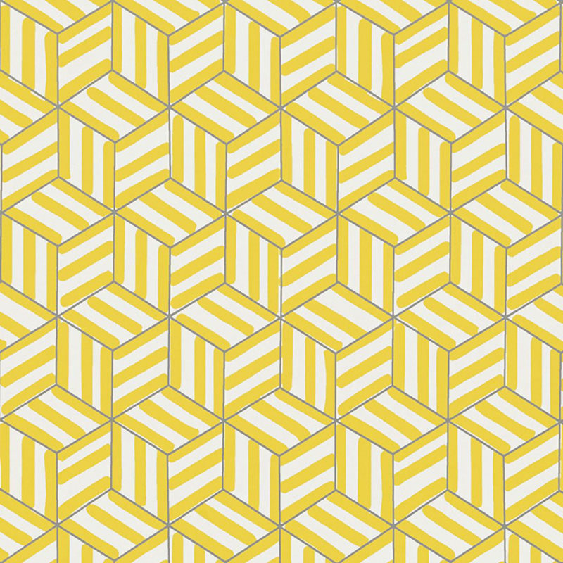 Papier peint schumacher x miles redd, Citron