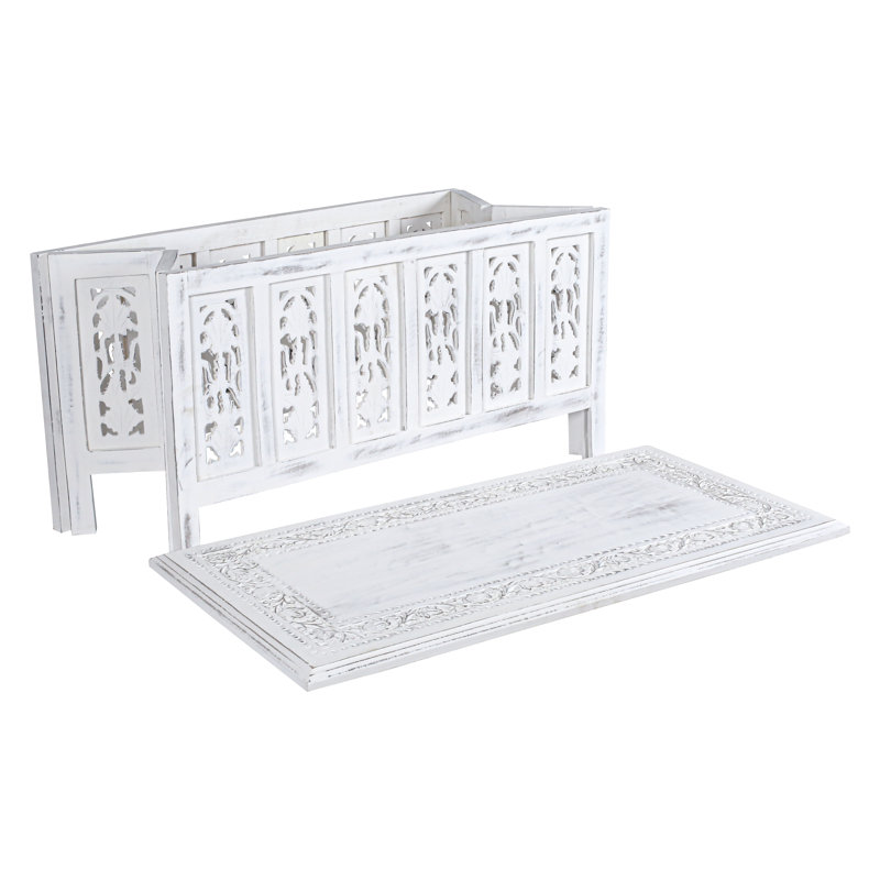 Haymarket Solid Wood End Table, White