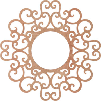 Médaillon de plafond en bois ajouré 30 po x P 11 po x P 3/8 po Reims