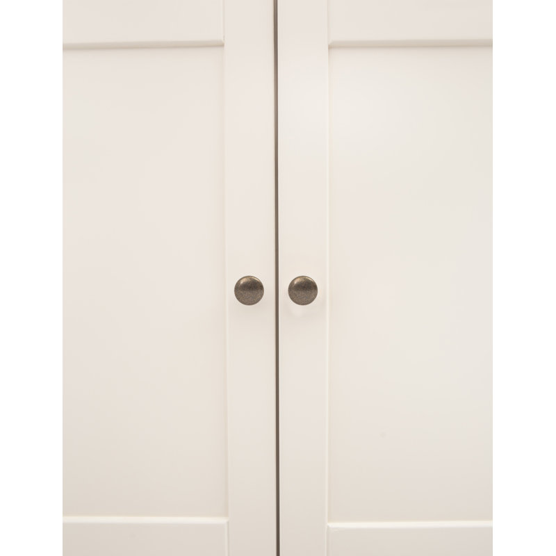 Zayd 2 Door Solid + Manufactured Wood Wardrobe