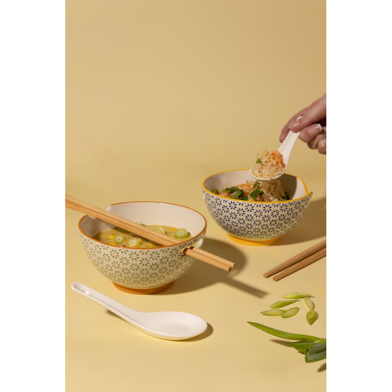 World Foods Set Of 2 Rice & Soup Bowl Set