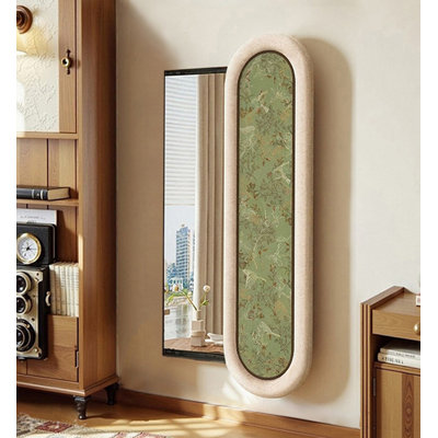 Mid-Century Wall Art Panel Sliding Hidden Wall Mirror