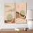 Toile avec cadre blanc