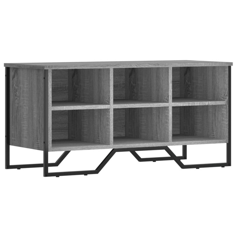 6 Pair Shoe Storage Cabinet, Grey Sonoma