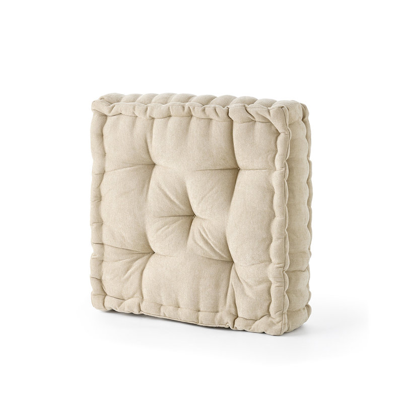 Rainha® - Classic Tufted College Cushion, Taupe