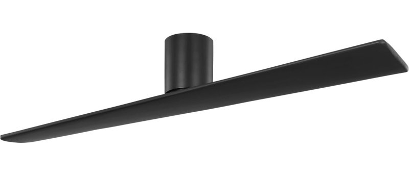 Plank Smart 60 Hugger Ceiling Fan, Midnight Black