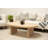 Gracie Mills 54" Natural Solid Wood Oval Solid Coffee Table – Transitional